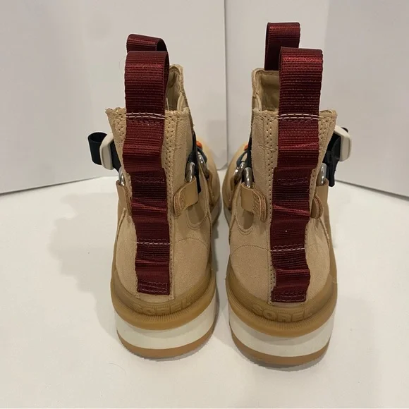 NEW Sorel Hi-Line EQ Waterproof Chelsea Boots Sneakers Ceramic Chalk 8. - Picture 5 of 6